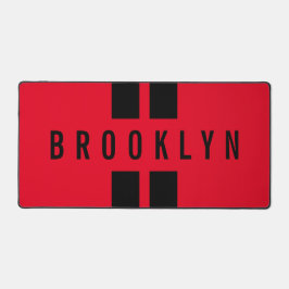 Individuelle Name Doppelstreifen Racing Fan Race C Schreibtischunterlage