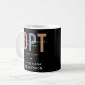 Individuelle Name DPT Arzt für Physikalische Thera Kaffeetasse (Vorderseite Links)