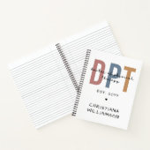 Individuelle Name DPT Arzt für Physikalische Thera Notizblock (Innenseite)