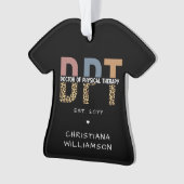 Individuelle Name DPT Arzt für Physikalische Thera Ornament (Vorderseite)
