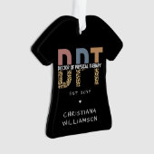 Individuelle Name DPT Arzt für Physikalische Thera Ornament (Vorderseite)