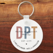 Individuelle Name DPT Arzt für Physikalische Thera Schlüsselanhänger (Vorderseite)