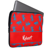 Individuelle Name-Drachen auf Rot Laptopschutzhülle (Vorne Rechts)