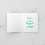 Individuelle Name Dream Quote Positive Affirmative Karte (Innenseite)