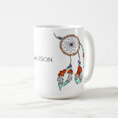 Individuelle Name Dreamcatcher Tasse (VorderseiteRechts)