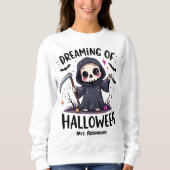 Individuelle Name Dreaming of Halloween Kawaii Sweatshirt (Vorderseite)