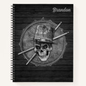 Individuelle Name Drummer Musician Snare Drum Drum Notizblock (Vorderseite)