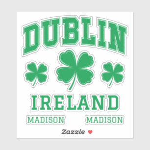 Individuelle Name Dublin Irland Aufkleber