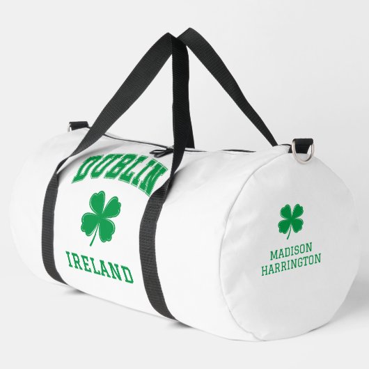 Individuelle Name Dublin Irland Duffle Bag (Linke Ecke)
