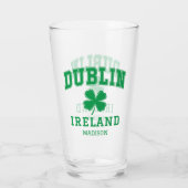 Individuelle Name Dublin Irland Glas (Rückseite)