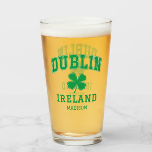 Individuelle Name Dublin Irland Glas