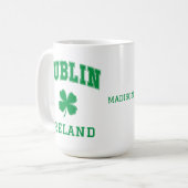 Individuelle Name Dublin Irland Kaffeetasse (Vorderseite Links)