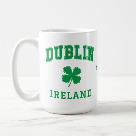 Individuelle Name Dublin Irland Kaffeetasse (Links)