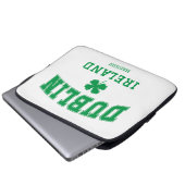 Individuelle Name Dublin Irland Laptopschutzhülle (Vorne Knopf)