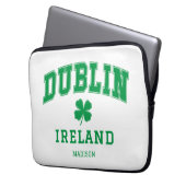 Individuelle Name Dublin Irland Laptopschutzhülle (Vorderseite Links)