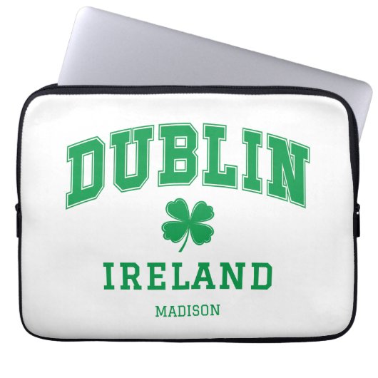 Individuelle Name Dublin Irland Laptopschutzhülle (Vorderseite)