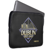 Individuelle Name Dublin Irland Laptopschutzhülle (Vorne Rechts)