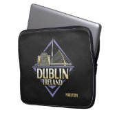 Individuelle Name Dublin Irland Laptopschutzhülle (Vorderseite Links)