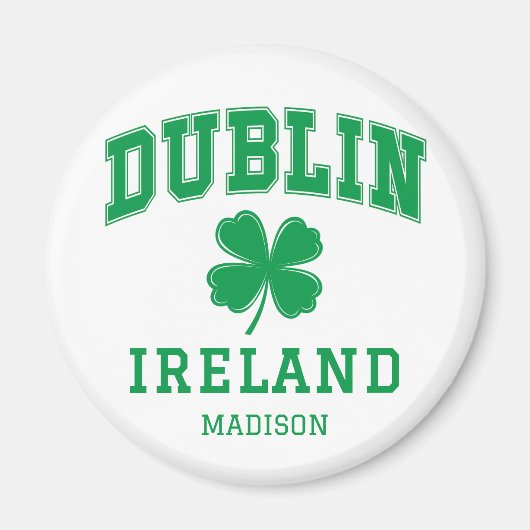 Individuelle Name Dublin Irland Magnet (Vorne)