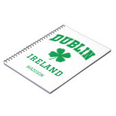 Individuelle Name Dublin Irland Notizblock (Linke Seite)