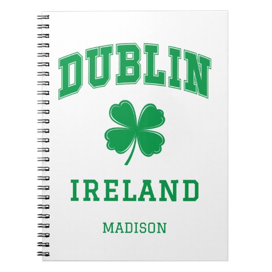 Individuelle Name Dublin Irland Notizblock (Vorderseite)