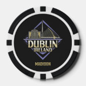Individuelle Name Dublin Irland Pokerchips (Vorderseite)