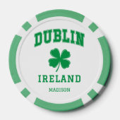 Individuelle Name Dublin Irland Pokerchips (Rückseite)