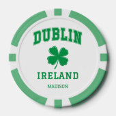 Individuelle Name Dublin Irland Pokerchips (Vorderseite)