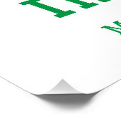 Individuelle Name Dublin Irland Poster (Ecke)