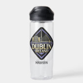 Individuelle Name Dublin Irland Trinkflasche (Rückseite)