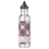 Individuelle Name Dusky Rose Cherry Blossom Dot Ma Edelstahlflasche (Links)