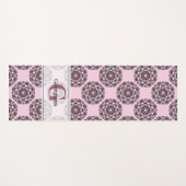 Individuelle Name Dusky Rose Cherry Blossom Dot Ma Yogamatte (Vorderseite (Horizontal))