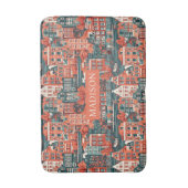 Individuelle Name Dutch Houses Pattern Badematte (Vorderseite Vertikal)