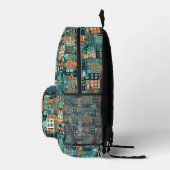 Individuelle Name Dutch Houses Pattern Bedruckter Rucksack (Rechts)