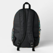 Individuelle Name Dutch Houses Pattern Bedruckter Rucksack (Rückseite)
