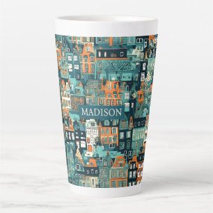 Individuelle Name Dutch Houses Pattern Milchtasse