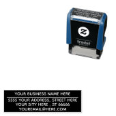 Individuelle Name E-Mail-Adresse Farbe Selbstfarbi Permastempel (Beispiel)