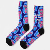 INDIVIDUELLE NAME Easing GOD-Out Geode 12 Step-OM  Socken (Linkes Detail)