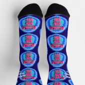 INDIVIDUELLE NAME Easing GOD-Out Geode 12 Step-OM Socken (Oben)