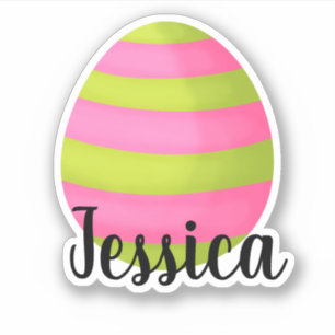 INDIVIDUELLE NAME EASTER EGG AUFKLEBER