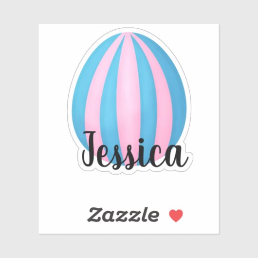 INDIVIDUELLE NAME EASTER EGG AUFKLEBER (Blatt)