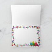 Individuelle Name EASTER Grüße Niedliche Hunde Äst Karte (Innenseite)