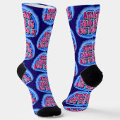 INDIVIDUELLE NAME Easy macht es Geode 12 Step OM S Socken (Gewinkelt)