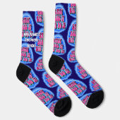INDIVIDUELLE NAME Easy macht es Geode 12 Step OM S Socken (Rechts)