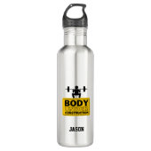 Individuelle Name Edelstahlflasche (Vorderseite)