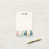 Individuelle Name Editor mit Katzen Post-it Klebezettel (Auf Schreibtisch)