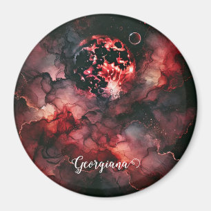 Individuelle Name Eerie Bloomonden Halloween Alkoh Magnet