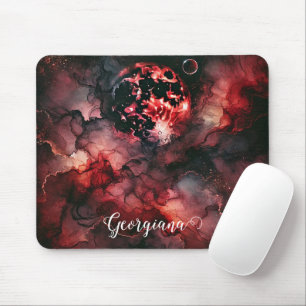 Individuelle Name Eerie Bloomonden Halloween Alkoh Mousepad