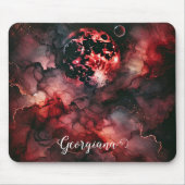 Individuelle Name Eerie Bloomonden Halloween Alkoh Mousepad (Vorne)