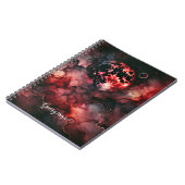 Individuelle Name Eerie Bloomonden Halloween Alkoh Notizblock (Linke Seite)